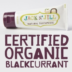 Jack N'Jill naturalna pasta do zębów bogata w Xylitol o smaku BLACKCURRANT organiczna czarna porzeczka 50 g
