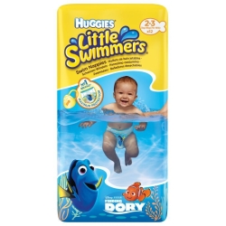 Huggies Little Swimmers 1 sztuka majteczki pieluszki do pływania rozmiar 2-3 pieluchy dla dzieci o wadze 3-8 kg