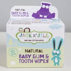 Jack N'Jill Naturalne chusteczki do mycia dziąseł niemowląt 25 sztuk