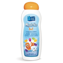 Skarb Matki mydełko 3w1 o zapachu żelków 250 ml mydło dla dzieci do mycia ciała i włosów od pierwszych dni życia