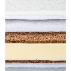 Sensillo Materac Kokos-Pianka-Kokos CLASSIC do łóżeczka 140×70 cm