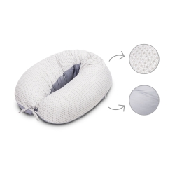 Rogal ciążowy XL Sensillo WZORY GRAFITOWE poduszka relaksacyjna i do karmienia