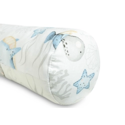 Ochraniacz do łóżeczka dziecięcego Wałek 3x60 cm PODWODNY ŚWIAT Sensillo