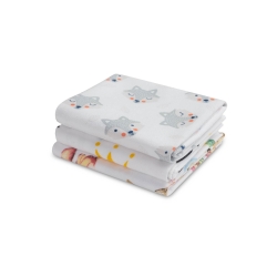 Cerato pieluszka zestaw 3 sztuk DZIEWCZYNKA 3x pieluchoceratka do przewijania 50x60 cm