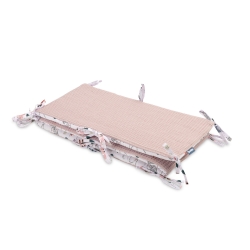 Ochraniacz do łóżeczka WAFEL Sensillo LISKI różowy