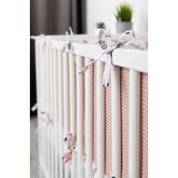 Ochraniacz do łóżeczka WAFEL Sensillo LISKI różowy