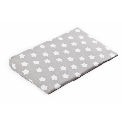 Sensillo poszewka na poduszkę klin niemowlęcy do łóżeczka 38x60 cm GWIAZDKI SZARE