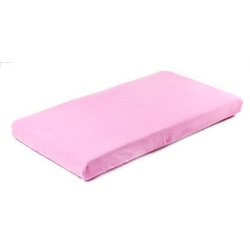 Sensillo prześcieradło Jersey z gumką do łóżka 140x70 cm Różowe