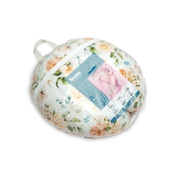 Poduszka dla mamy do karmienia dziecka Sensillo Rogal Velvet PIWONIA brzoskwiniowy