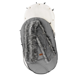 Śpiwór Sensillo ESKIMO z polarem GREY szary śpiworek do wózka