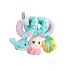 Wielofunkcyjna sprężynka zawieszka do wózka, fotelika łóżeczka Sensillo OŚMIORNICA spirala edukacyjna