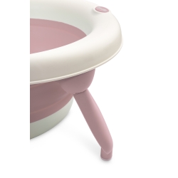Wanienka składana Sensillo POWDER PINK wanna stworzona z myślą o małych łazienkach i podróżach