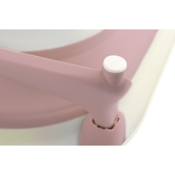 Wanienka składana Sensillo POWDER PINK wanna stworzona z myślą o małych łazienkach i podróżach