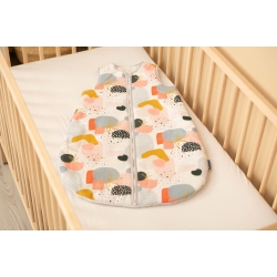 Śpiworek do spania Sensillo ABSTRAKCJA KROPKI rozmiar S 45x70 cm kombinezonik dla dziecka 0-9 miesięcy