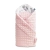 Sensillo rożek becik niemowlęcy dwustronny bawełna POLANA minky różowy 75x75 cm