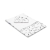 Sensillo bawełniana pościel dziecięca 2 elementowa Gwiazdozbiór Biały poszewka na kołdrę 135x100 cm poduszkę 60x40 cm