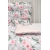 Sensillo bawełniana pościel dziecięca 2 elementowa Róże Różowe poszewka na kołdrę 135x100 cm poduszkę 60x40 cm