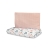 Sensillo Wafel Liski różowy bawełniana pościel dziecięca 2 elementowa poszewka na kołdrę 135x100 cm poduszkę 60x40 cm
