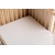 Sensillo prześcieradło Bambusowe z gumką do łóżka 120x60 cm Białe prześcieradełko do łóżeczka