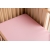Sensillo prześcieradło Bambusowe z gumką do łóżka 120x60 cm Różowe prześcieradełko do łóżeczka