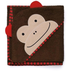 Skip Hop Ręcznik ZOO Małpa okrycie kąpielowe z kapturkiem 89x89 cm