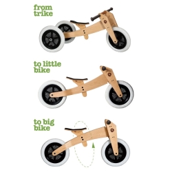 Wishbone Bike Original drewniany rowerek biegowy 3w1 dla dziecka od 1 do 5 lat