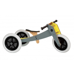 Wishbone Bike Original Grey drewniany rowerek biegowy 3w1 dla dziecka od 1 do 5 lat