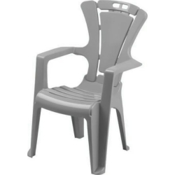 Tega krzesełko dziecięce plastikowe EL-007 szare antypoślizgowe krzesło dla dziecka