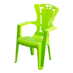 Tega krzesełko dziecięce plastikowe EL-007 zielone antypoślizgowe krzesło dla dziecka
