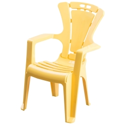 Tega krzesełko dziecięce plastikowe EL-007 żółte antypoślizgowe krzesło dla dziecka