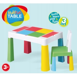 Tega MULTIFUN ECO zestaw stolik + krzesło kolor MULTICOLOR