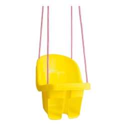Huśtawka plastikowa dla dziecka kubełkowa Tega Baby żółta