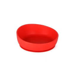 Wielofunkcyjna Miseczka-Talerzyk z przyssawką, Doidy Bowl kolor Czerwony, miska z silikonu spożywczego