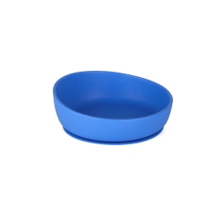 Wielofunkcyjna Miseczka-Talerzyk z przyssawką, Doidy Bowl kolor Niebieski, miska z silikonu spożywczego,