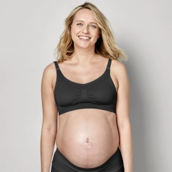 Medela Oddychający biustonosz dla kobiet w ciąży i karmiących piersią Keep Cool™ Breathable Black rozmiar Medium