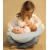 Cebuszka Physio MULTI Poduszka dla mamy i maluszka welurowa ecru-beżowa Ceba Baby