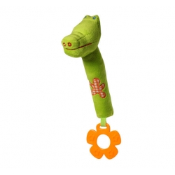 Baby Ono zabawka piszcząca z gryzakiem Krokodyl 1112