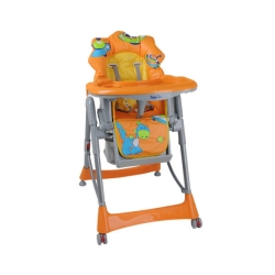 Baby Ono krzesełko do karmienia pomarańczowe Dino