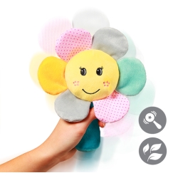Grzechotka welurowa Kwiatek RAINBOW FLOWER Baby Ono 609