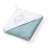 Okrycie kąpielowe FROTTE ręcznik kąpielowy z kapturem 85x85 cm BabyOno 144/09 niebiesko-białe