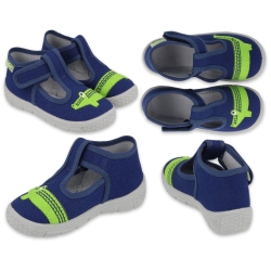 Buty dla dziecka Befado obuwie HONEY 631P021 kapcie do nauki zakładania rozmiar 18, 19, 21