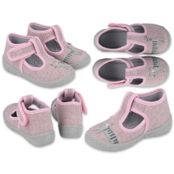 Buty dla dziecka Befado obuwie dziecięce HONEY kapcie dla dziewczynki rozmiary 18, 19, 25