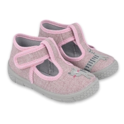 Buty dla dziecka Befado obuwie dziecięce HONEY kapcie dla dziewczynki rozmiary 18, 19, 25