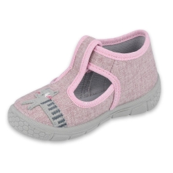 Buty dla dziecka Befado obuwie dziecięce HONEY kapcie dla dziewczynki rozmiary 18, 19, 25