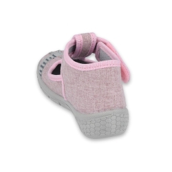 Buty dla dziecka Befado obuwie dziecięce HONEY kapcie dla dziewczynki rozmiary 18, 19, 25