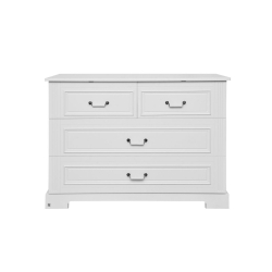 Bellamy INES komoda 4 szuflady kolor biały ELEGANT WHITE