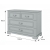 Bellamy INES komoda 4 szuflady kolor szary NEUTRAL GREY
