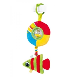 Canpol Pluszowa zabawka z grzechotką i piszczałką Kolorowy Ocean 68/018 Rybka