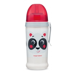 Bidon niekapek z rurką Hello Little beżowy 350 ml Canpol 56/510