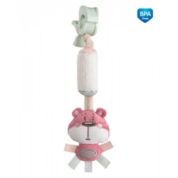 Pluszowa zabawka z dzwoneczkiem PASTEL FRIENDS różowa Canpol Babies 68/066